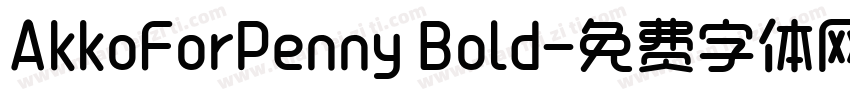 AkkoForPenny Bold字体转换